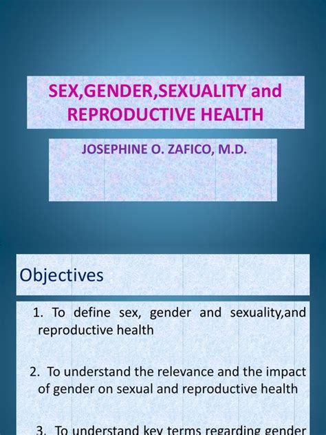 Sex Gender Sexuality And Reproductive Health Ppt Gender Role Human