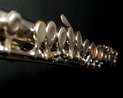 Flute Keys stock photo. Image of silver, music, entertainment - 5698