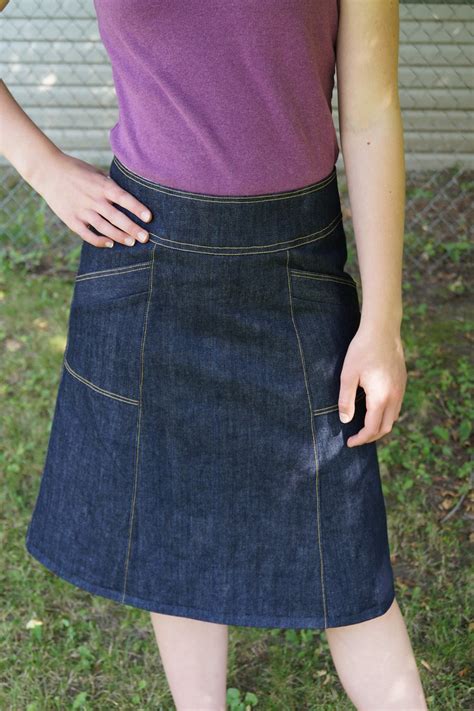 Denim Skirt Simplicity 2152 Renaecreativechicks Flickr