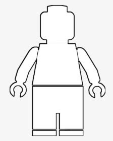 Blank Lego Man Outline, HD Png Download - kindpng