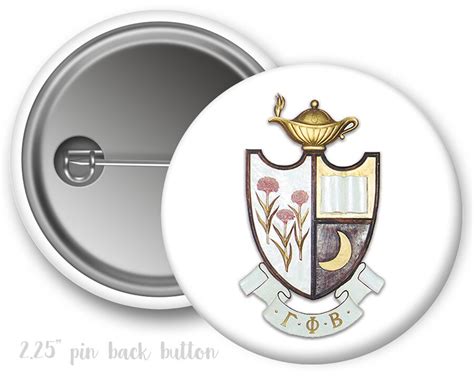 GPB Gamma Phi Beta Crest Button - Greek Gear