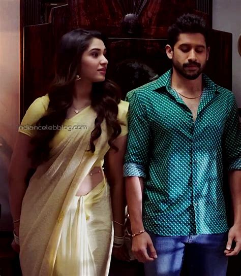 Krithi Shetty Bangarraju Telugu Hot Saree Midriff Hd Caps Indiancelebblog