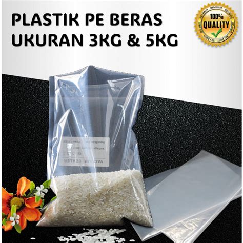 Jual Jdm Plastik Pe Kantong Beras Gula Tepung Kg Kg Polos Kg