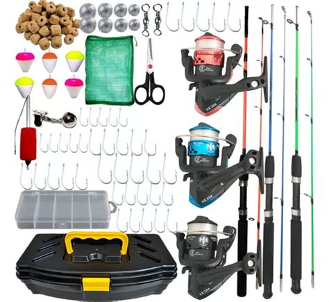 Kit De Pesca Completo Varas Molinetes P Kg E Itens Frete Gr Tis