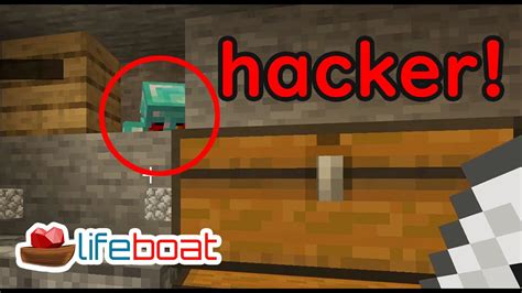 Minecraft Lifeboat Survival Mode pvp Invisible Hacker in Lifeboat ライフ