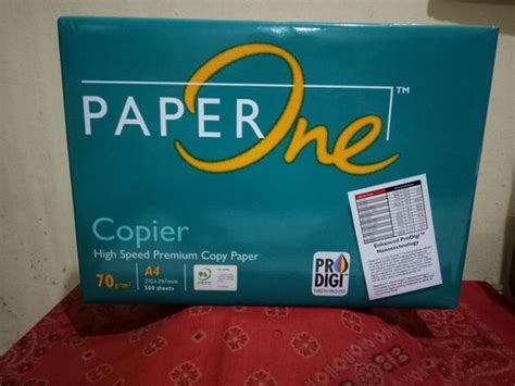 Jual Kertas Hvs Fotocopy A Qto Gram Paper One Di Lapak Rafless