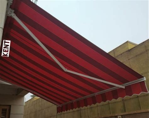 Polyester Outdoor Retractable Awning For Window Shape Rectangle At