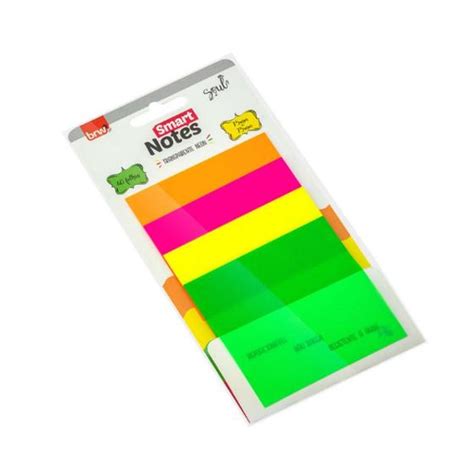 Bloco Adesivo Transparente BRW Smart Notes 76 x 76mm Papéis