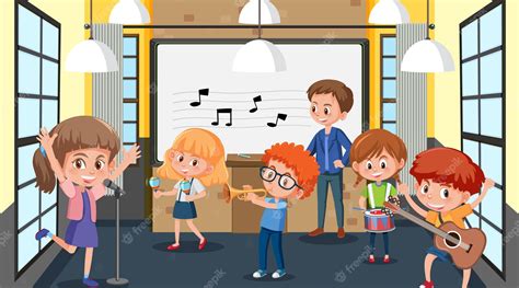 Kids Music Class Clipart