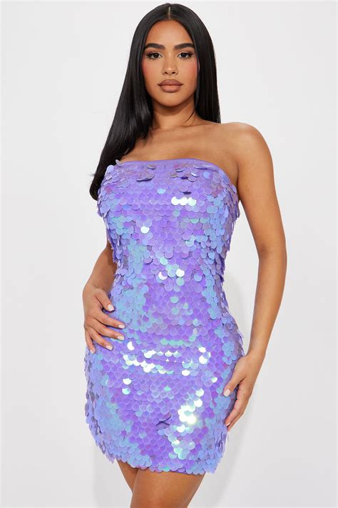 Esmerelda Sequin Mini Dress Purple Fashion Nova