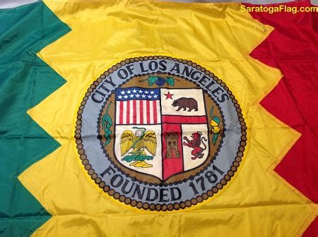 LOS ANGELES CITY FLAG- 5x8ft NYLON Vintage