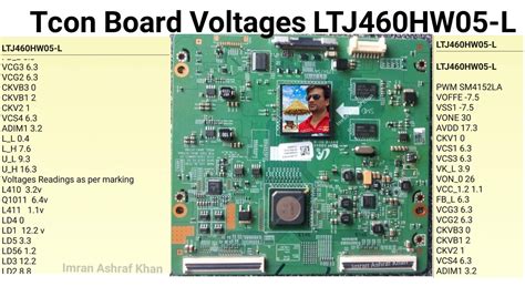 Led Tv Support Lcd Led Tv Tcon Voltages Data