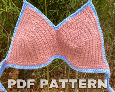 Crochet Pattern For Crochet Bikini Style Top Instructions And Etsy Canada