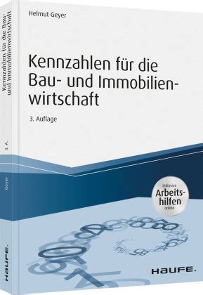 Kennzahlen für Bau und Immobilienwirtschaft inkl Arbeitshilfen