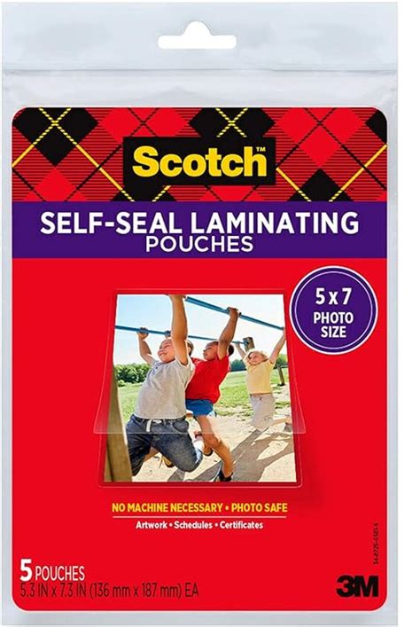 Amazon Scotch Self Seal Glossy Document Or Photo Laminating