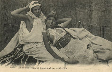 PC CPA Ethnic Nude Female Jeune Mauresque ET Kabyle Vintage Postcard B Europe