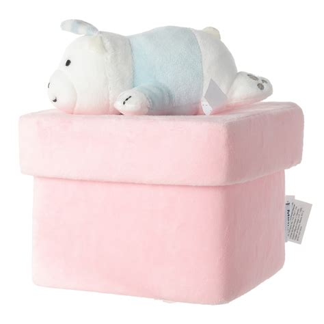 We Bare Bears 5 5in Plush Gift Box Ice Bear MINISO Bahrain