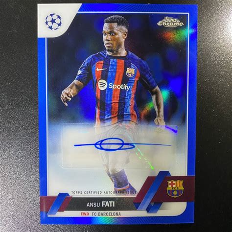 Yahoo オークション 2022 23 Topps Chrome UCC Auto Refractor Ansu