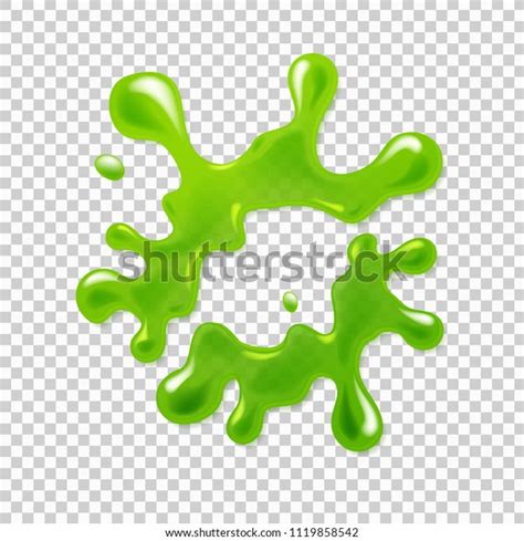 Realistic Green Slime Illustration Isolated On Stock Vector Royalty