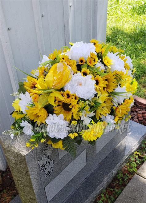 Yellow White Headstone Saddle Cemetery Headstone Saddle Grave Etsy