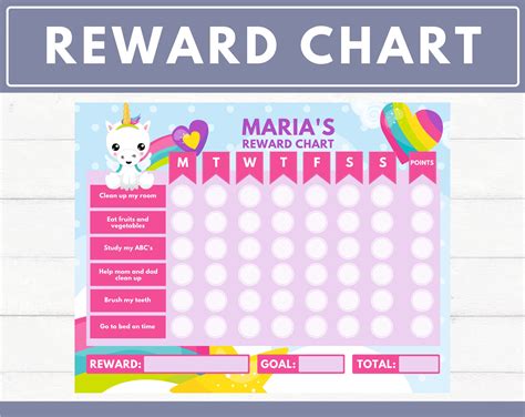 Printable Reward Chart Template