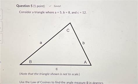 Solved Question Point Saved Consider A Triangle Chegg