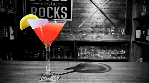 Strawberry Cranberry Lemon Drop Martini Booze On The Rocks