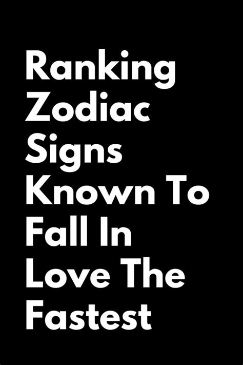 Ranking Zodiac Signs Known To Fall In Love The Fastest Zodiac Heist In 2022 Zodiac Signs