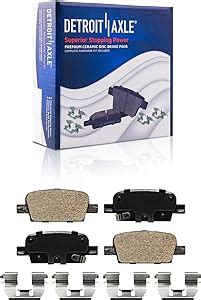 Amazon Detroit Axle Rear Brake Pads For Chevrolet Malibu