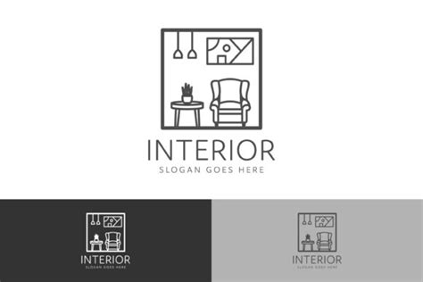 Home Decoration Interior Logo Design Graphic By Sabavector Creative