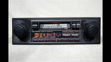 Vintage Kenwood Krc 3002 Am Fm Cassette Car Stereo 2 Youtube