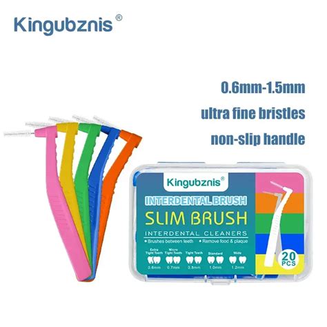 Kingubznis Interdental Brush Dental Orthodontics Toothbrush L Shape