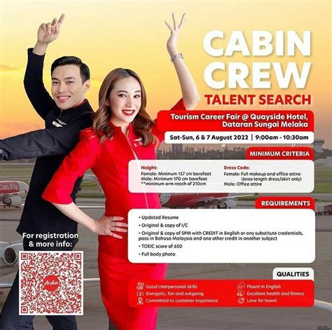 Airasia Cabin Crew Talent Search [melaka] August 2022 Better Aviation