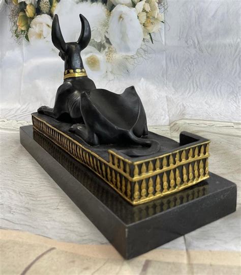 Sold Price EGYPTIAN ANUBIS JACKAL BUST ON PLINTH STATUE SCULPTURE