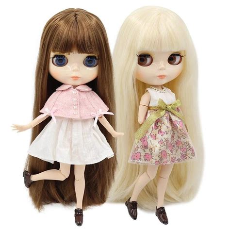 Nude Blythe Doll From Factory Jointed Body Face White Skin Multi Hair Ebay