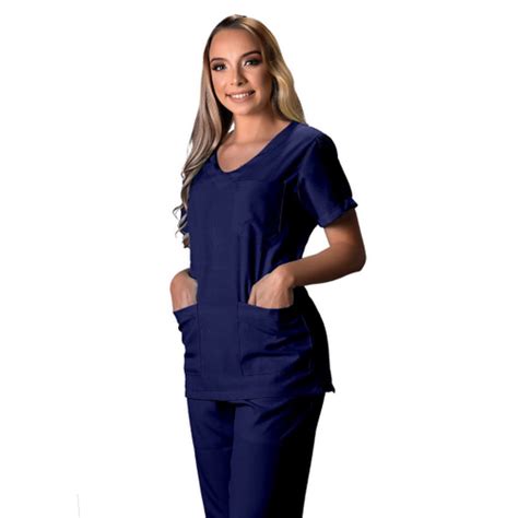 Pijama Cirúrgico Feminino Uniforme Hospitalar Scrub Gola V no Shoptime