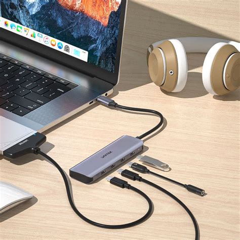 Unitek In Multi Port Hub With Usb C Connector Includes X Usb C