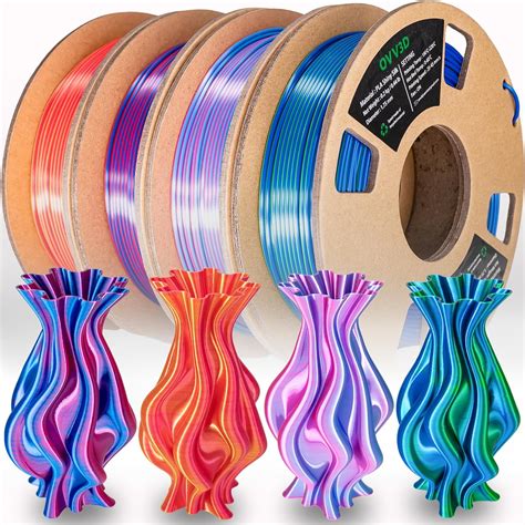 Amazon OVV3D 3D Printer Filament PLA Filament 1 75mm Bundle Dual