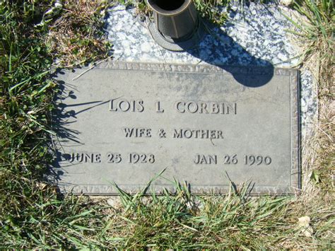 Lois Lorene Crook Corbin M Morial Find A Grave