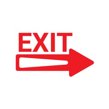Exit PNG Transparent Images Free Download | Vector Files | Pngtree