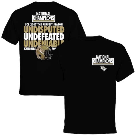 Ucf Knights Black 2017 Undefeated National Champions T Shirt