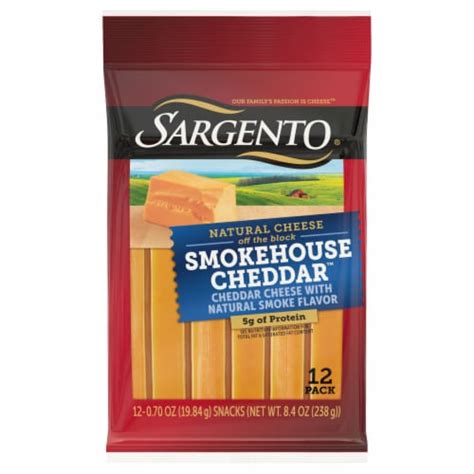 Sargento® Smokehouse Cheddar Cheese Sticks, 12 ct / 8.4 oz - Smith’s Food and Drug