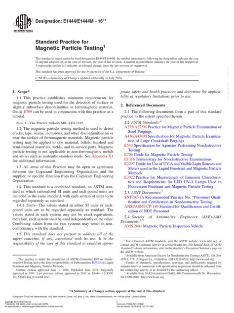 Magnetic Particle Testing Standard Practice For Pdf Nondestructive Testing Ultraviolet