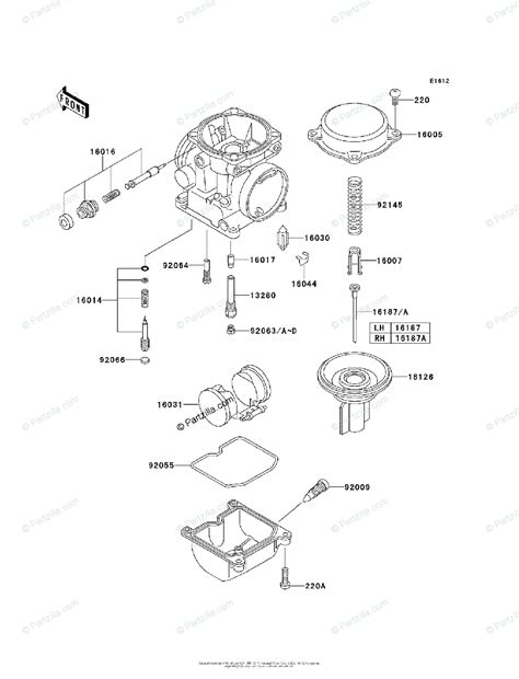 Kawasaki Motorcycle 2001 OEM Parts Diagram for Carburetor, Parts | Partzilla.com