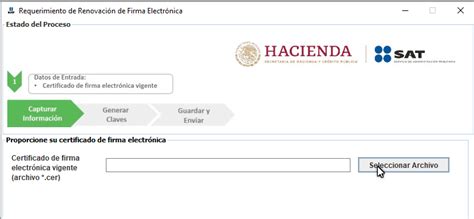 Renovaci N Del Certificado De La E Firma Prontuario De Actualizaci N