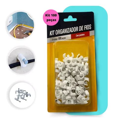 Kit 100 Grampos Miguelão Fixa Fio 9mm Presilha Prender Fio MercadoLivre