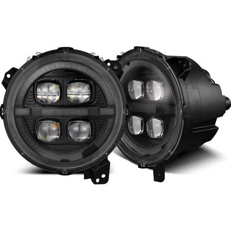 Alpharex 880867 Nova Series Alpha Black Led Projector Headlights Xdp