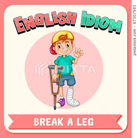 English Idiom With Picture Description For Stock Illustration