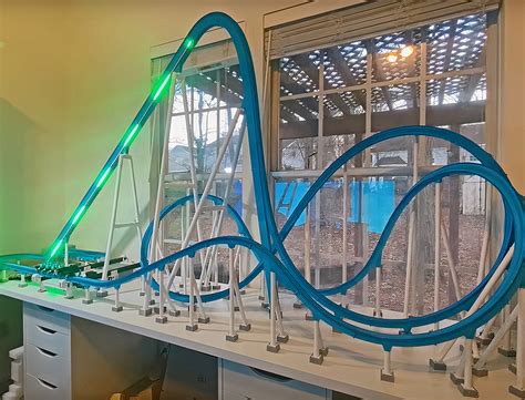 Incredible 3d Printed Roller Coaster Is Fully Powered With Simulated Physics Techeblog