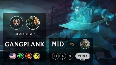 Gangplank Mid Vs Camille Na Challenger Patch 9 16 Youtube